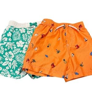 Set of 2T Wonder Nation & Carter’s Swim Shorts. Exlt cndtn. 15% off w 2+ bundle